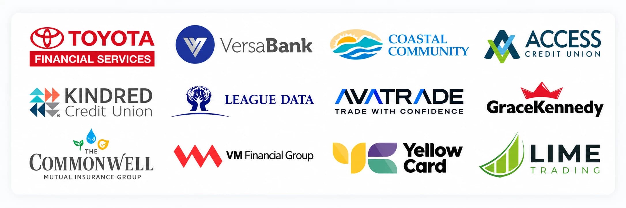 Financial services customers using Tracker Networks, including banks, credit unions, insurers, and capital-markets firms.