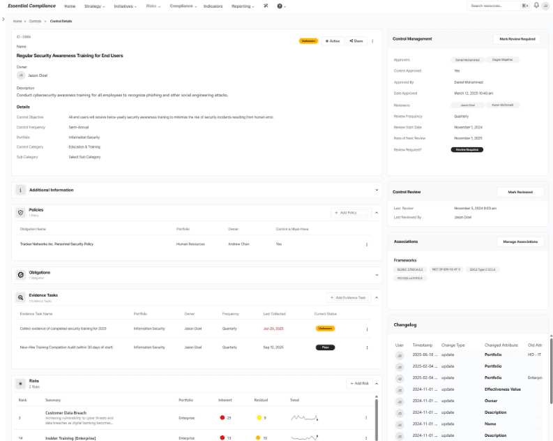 Controls Management screenshot