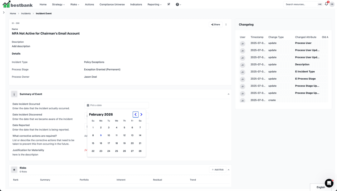 Essential ERM - Enterprise Risk Management Platform | Tracker Networks