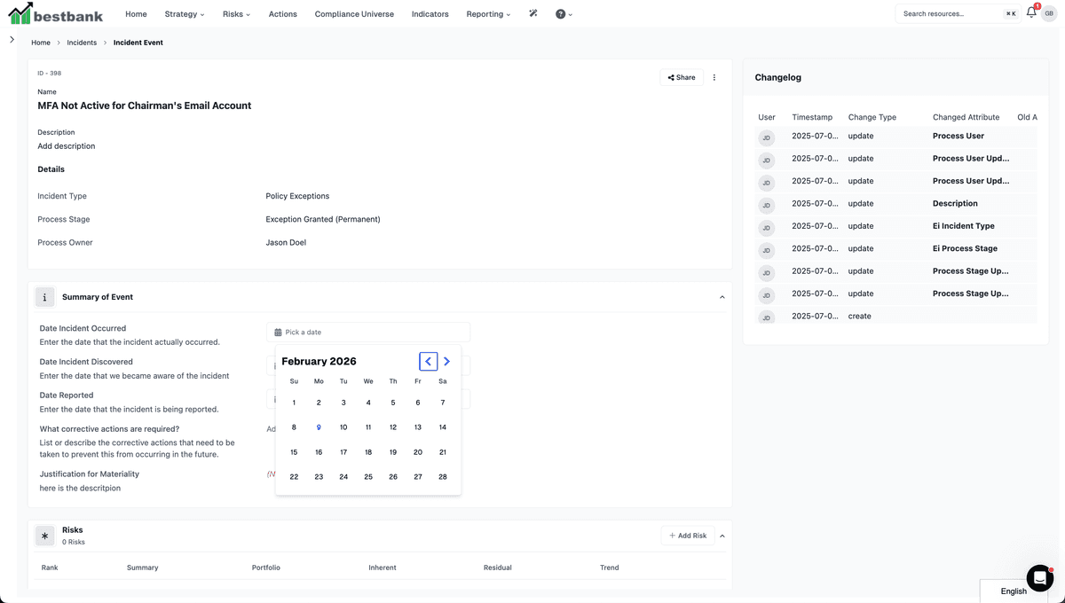 Essential ERM - Enterprise Risk Management Platform | Tracker Networks