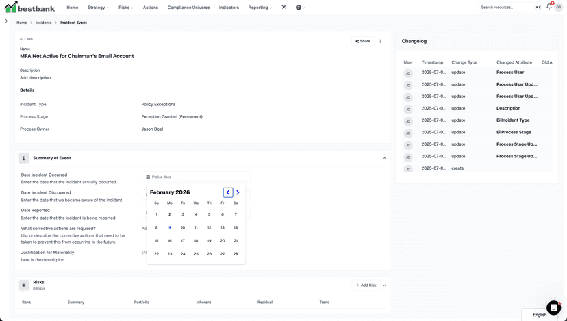 Essential ERM - Enterprise Risk Management Platform | Tracker Networks