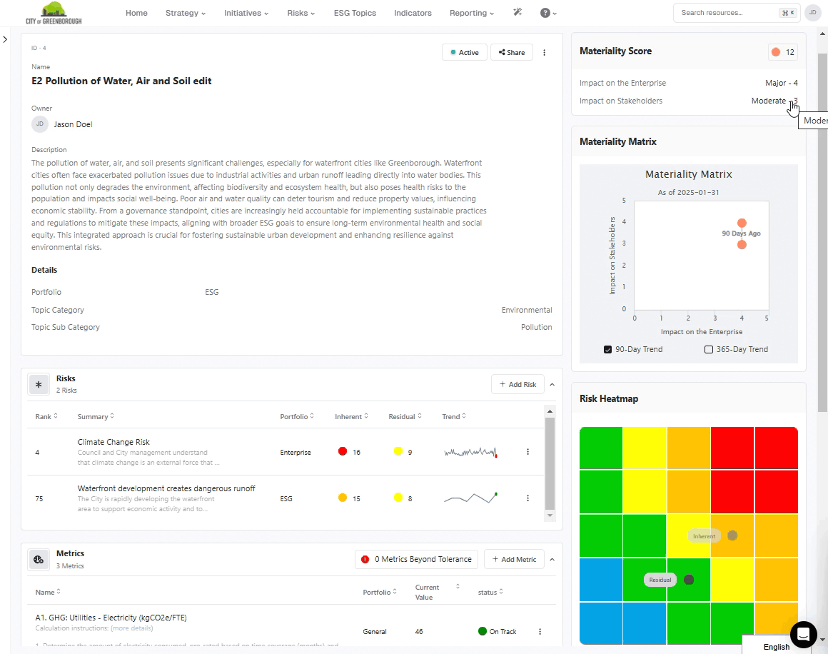 Essential ESG sustainability tracking